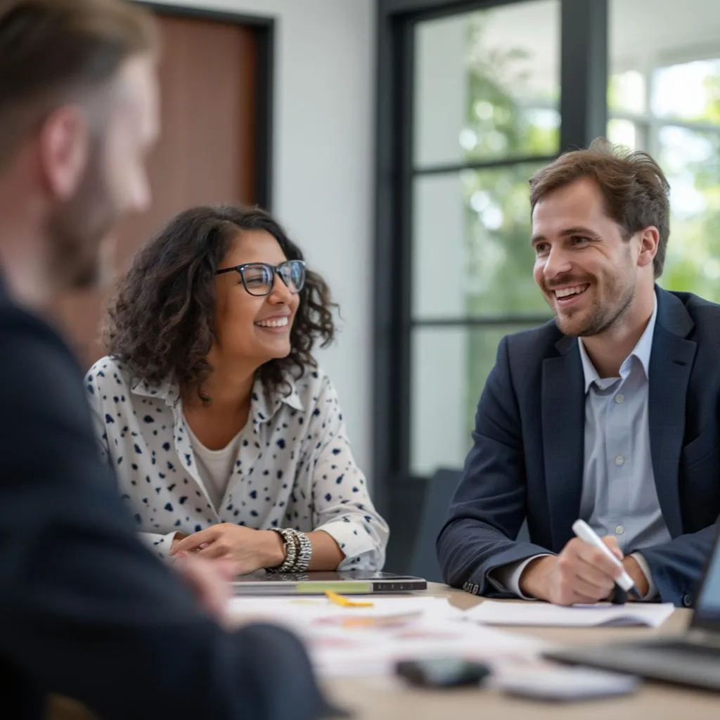 Réunion stratégique avec un client